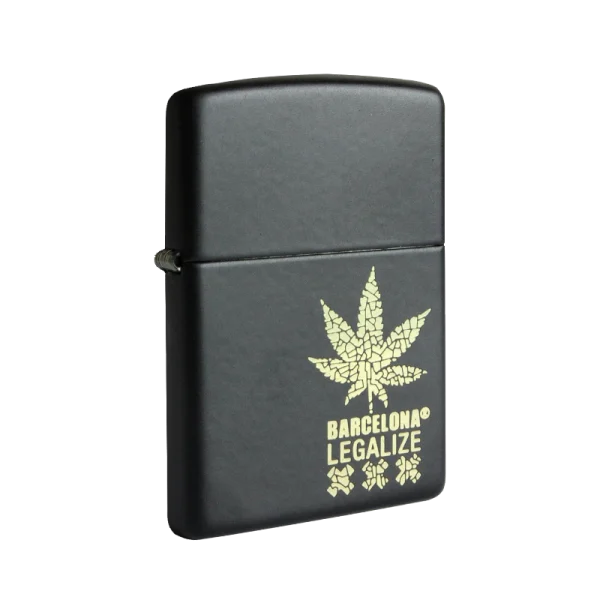 60004929 Zippo Barcelona Legalize GOld Leaf 01