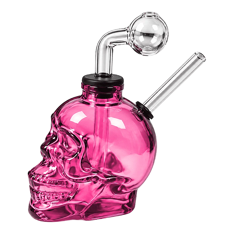 960D Skull Design Oil Bong Pink 960D Skull Design Oil Bong Pink