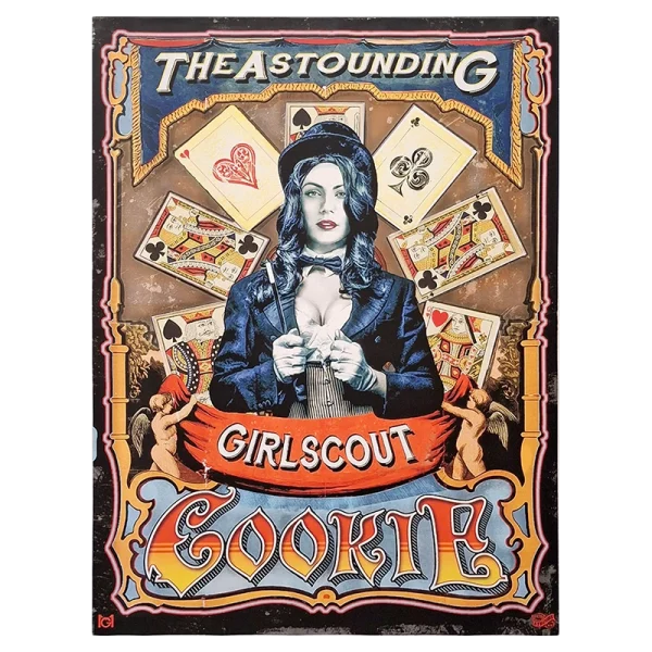 FCLGSC Girl Scout Cookies Framed Canvas Large 60 x 80cm
