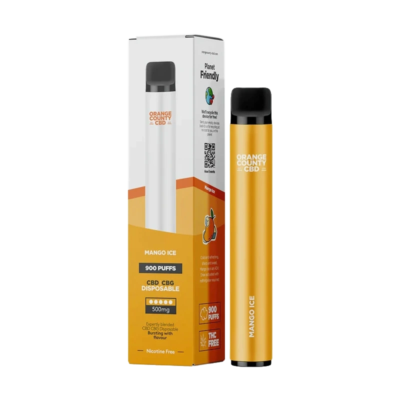 Disposable CBD Pen – Mango – 500mg